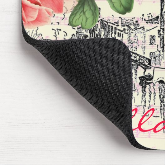 Bella Italy peony mousepad Muismat (Hoek)