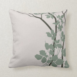 Bella Kersenbloesems | grijs olijf salie jade mist Kussen