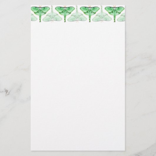Bella Luna Moth Stationery Briefpapier (Voorkant)