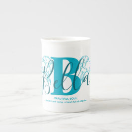 Bella naam betekenis monogram porselein kop