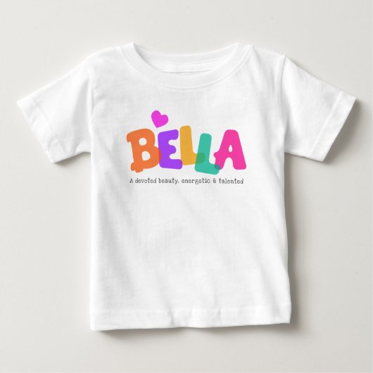 Bella-naam betekent meisjes belletjes kleding (Voorkant)