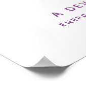 Bella-naam betekent schaduwen van paarse tekstgewo poster (Hoek)