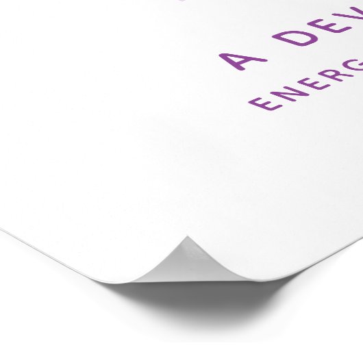 Bella-naam betekent schaduwen van paarse tekstgewo poster (Hoek)