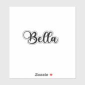 Bella Naam - Handgeschreven kalligrafie Sticker (Vel)