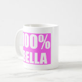 Bella naam koffiemok (Voorkant links)