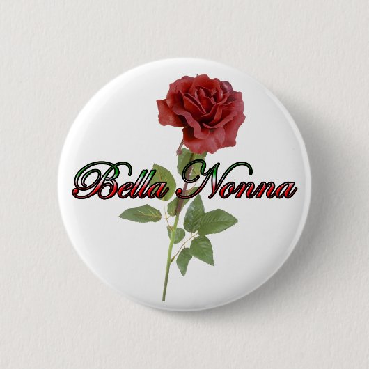 Bella Nonna (prachtige Italiaanse grootmoeder) Ronde Button 5,7 Cm (Voorkant)