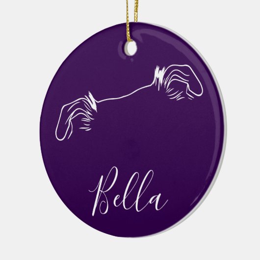 Bella Ornament (Paw Prints) (Links)