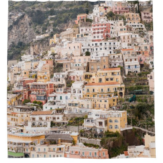 Bella Positano #6 #reis #muur #art Douchegordijn (Voorkant)