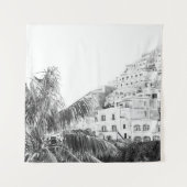 Bella Positano #8 #reis #muur #kunst Wandkleed (Voorkant)