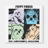 Bella Puppy Power Magnet (Voorkant)