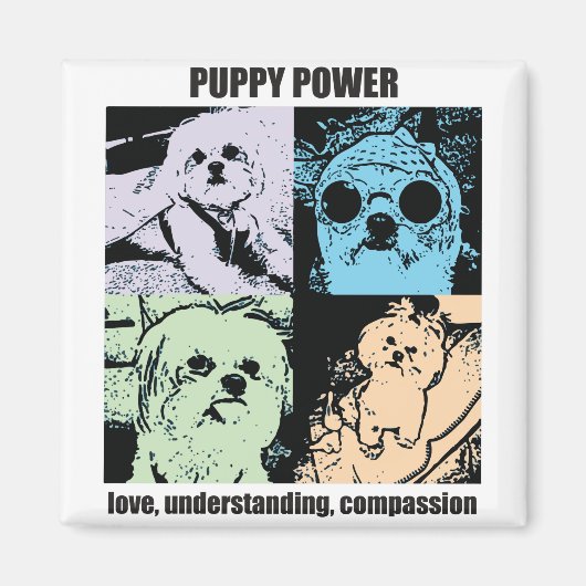 Bella Puppy Power Magnet (Voorkant)
