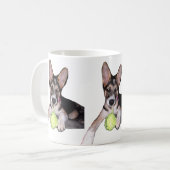 Bella Puppy w/Ball Koffiemok (Voorkant links)