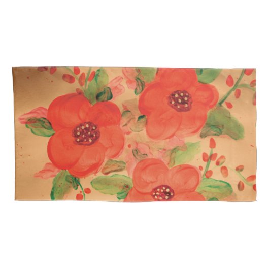 Bella Red Pillow Hoesjes Kussensloop (Achterkant-Rechts)