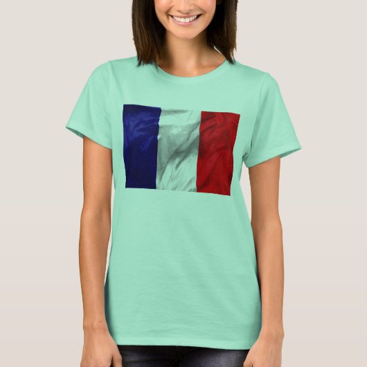 Bella Ringer T-Shirt, Franse vlag T-shirt (Voorkant)