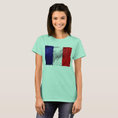 Bella Ringer T-Shirt, Franse vlag T-shirt (Voorkant volledig)