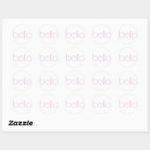 Bella roze Sticker (Vel)