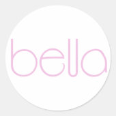 Bella roze Sticker (Voorkant)