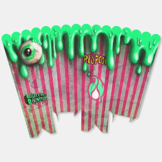 Bella’s B-Movie Boneyard Paper Plopcorn™ Container Bedankdoosjes (Ongevouwen)