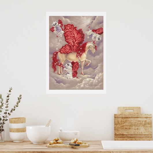 Bella Sara Anemone - gedrukte tekst Poster (Keuken)