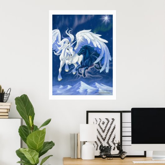 Bella Sara Iceking en Nyx - afdruk Poster (Thuiskantoor)