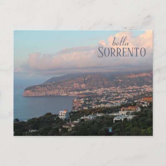 "Bella Sorrento" Italiaans kustgebied Briefkaart (Voorkant)
