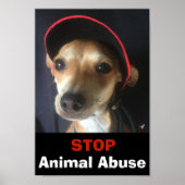 BELLA STOP ANIMAAL ABUSE POSTER (Voorkant)