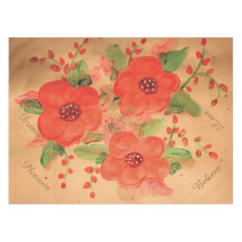 Bella tafelkleed met rood