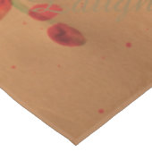 Bella tafelkleed met rood (Gekanteld)