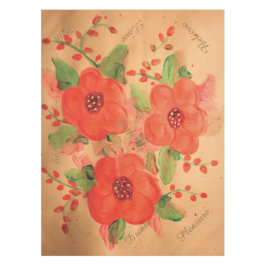 Bella tafelkleed met rood