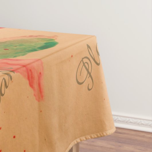 Bella tafelkleed met rood (Voorbeeld)