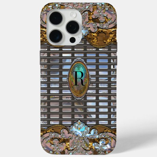 Bella Verre French Girly VII Monogram Case-Mate iPhone Case (Achterkant)