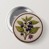 Belladonna Embroidery Large Badge Ronde Button 7,6 Cm (Voorkant /achterkant)