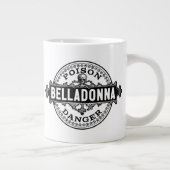 Belladonna etiket met giftig vergif grote koffiekop (Rechts)