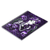 Belladonna Gothic Paars Skull Fairy-laptop Notitieboek (Linkerzijde)