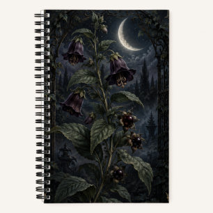 Belladonna Maan Tuin Gotisch Botanisch Notitieboek
