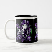 "Belladonna" Paarse schedel Mok (Links)