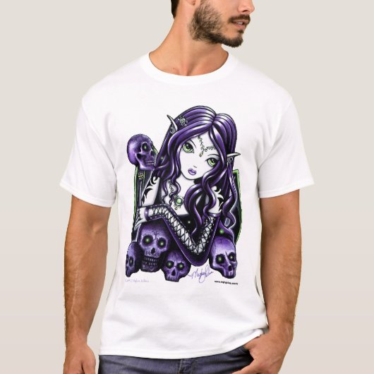 Belladonna Paarse schedel T-shirt (Voorkant)