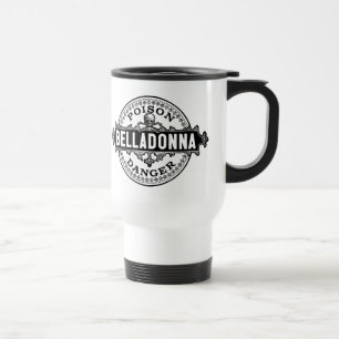 Belladonna stijlgif-etiket reisbeker