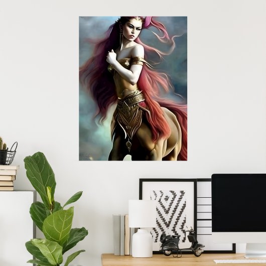 Belladria - AI Fantasy Digitale Kunst Print Centau (Thuiskantoor)