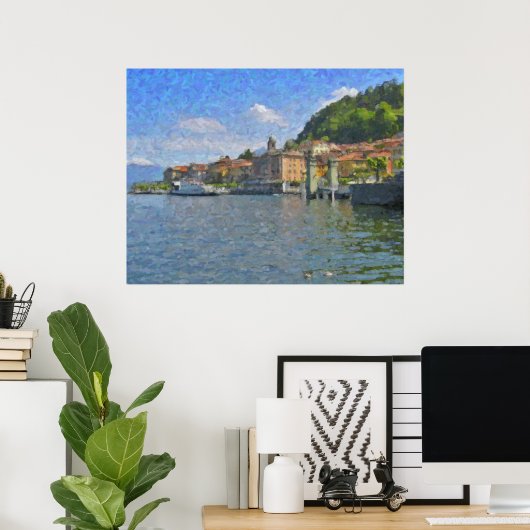 Bellagio, Comomeer Poster (Thuiskantoor)