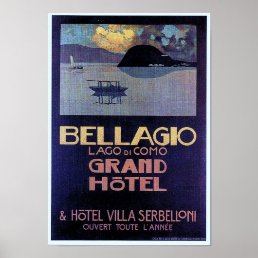Bellagio Grand Hotel Poster (Voorkant)