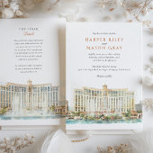 Bellagio Hotel & Casino Las Vegas Wedding Kaart