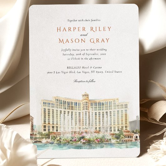 Bellagio Hotel & Casino Las Vegas Wedding Kaart