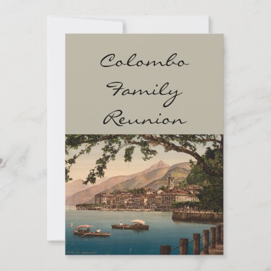 Bellagio I, Lake Como, Lombardije, Italië Kaart (Voorkant)