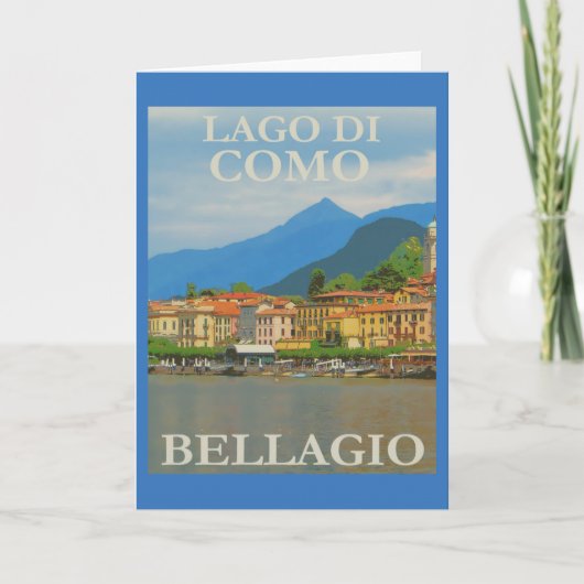 Bellagio Italië Poster Kaart (Voorkant)