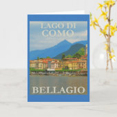 Bellagio Italië Poster Kaart (Gele Bloem)