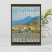 Bellagio Italië Poster Kaart (Staand voorkant)