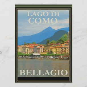 Bellagio Italië Poster Kaart