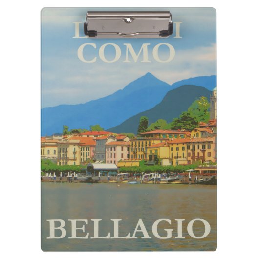 Bellagio Italië Poster Klembord (Voorkant)