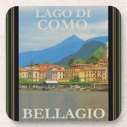Bellagio Italië Poster Onderzetter (Voorkant)